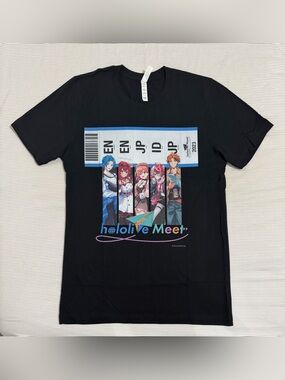 2023 Hololive Meet Kinokuniya Exclusive Graphic T Shirt Size Medium (19 in PtP)
